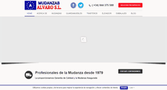 Desktop Screenshot of mudanzasalvaro.es