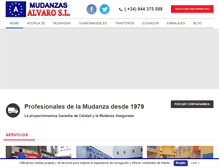 Tablet Screenshot of mudanzasalvaro.es